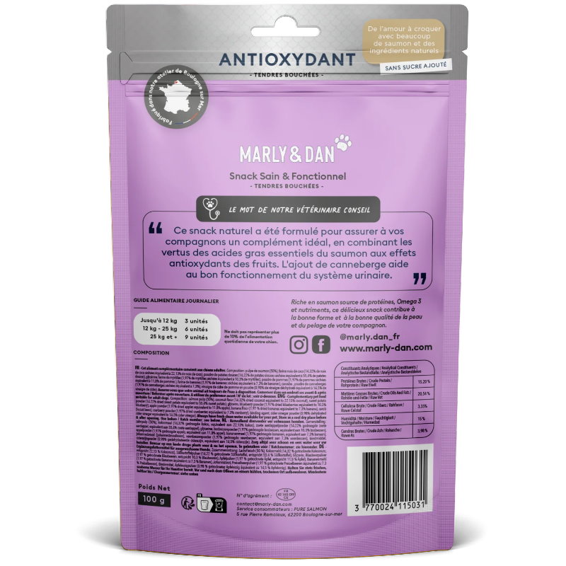 三文魚肉條狗小食 - 抗氧化尿道保護配方